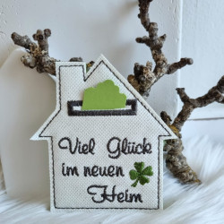 Stickdatei ITH - Haus Geldkarte